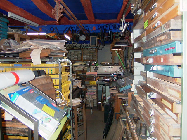 L'atelier de Jean-Jacques Sergent. L'atelier de Jean-Jacques Sergent.