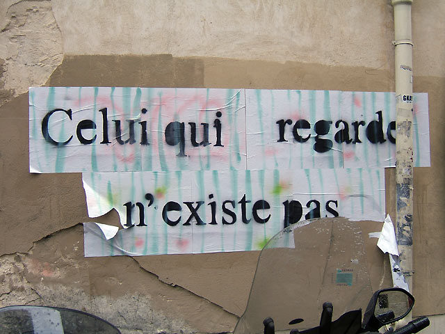 Celui qui regarde...